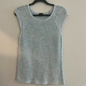 Talbots Crochet Knit Sweater Top Size Large